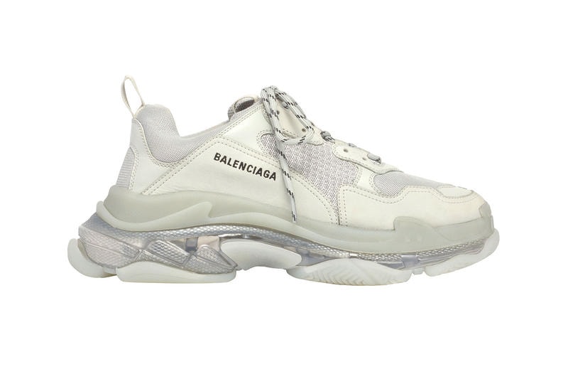 Balenciaga Triple S White Black Clear 