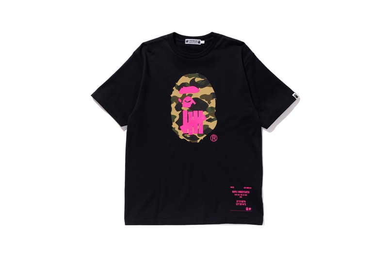 UNDEFEATED x BAPE Capsule Collection T-shirt Black