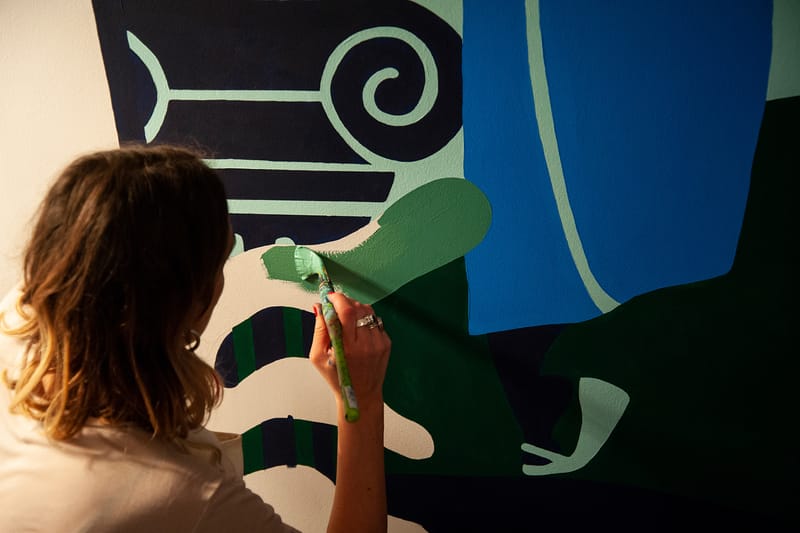 London-Based Painter Kelly Anna Creates Bold Pieces of Art Inspired by Movement and Nightlife