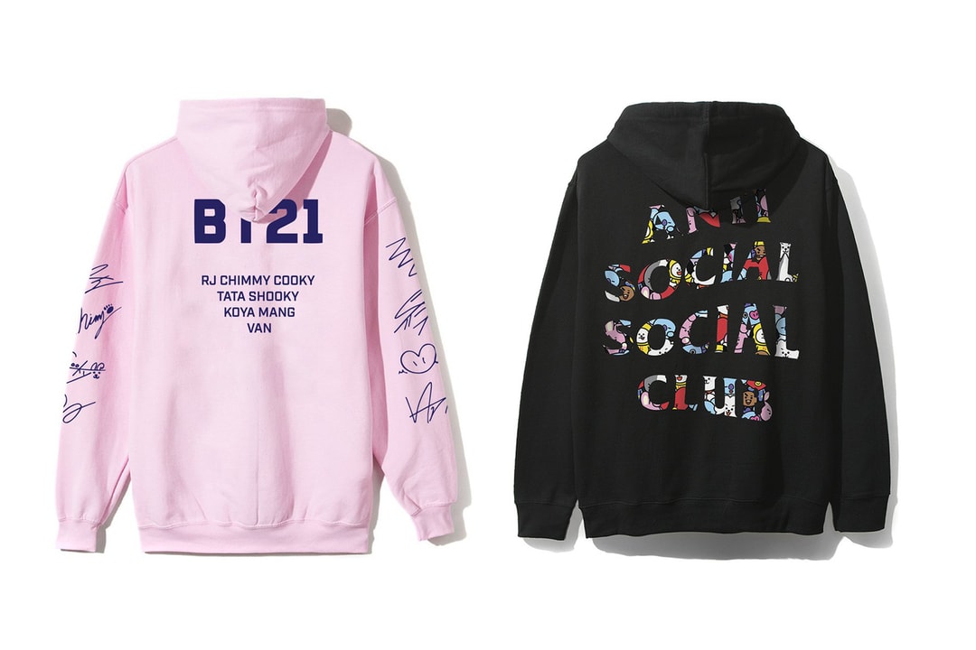 BTS BT21 x Anti Social Social Club Hoodies | Hypebae