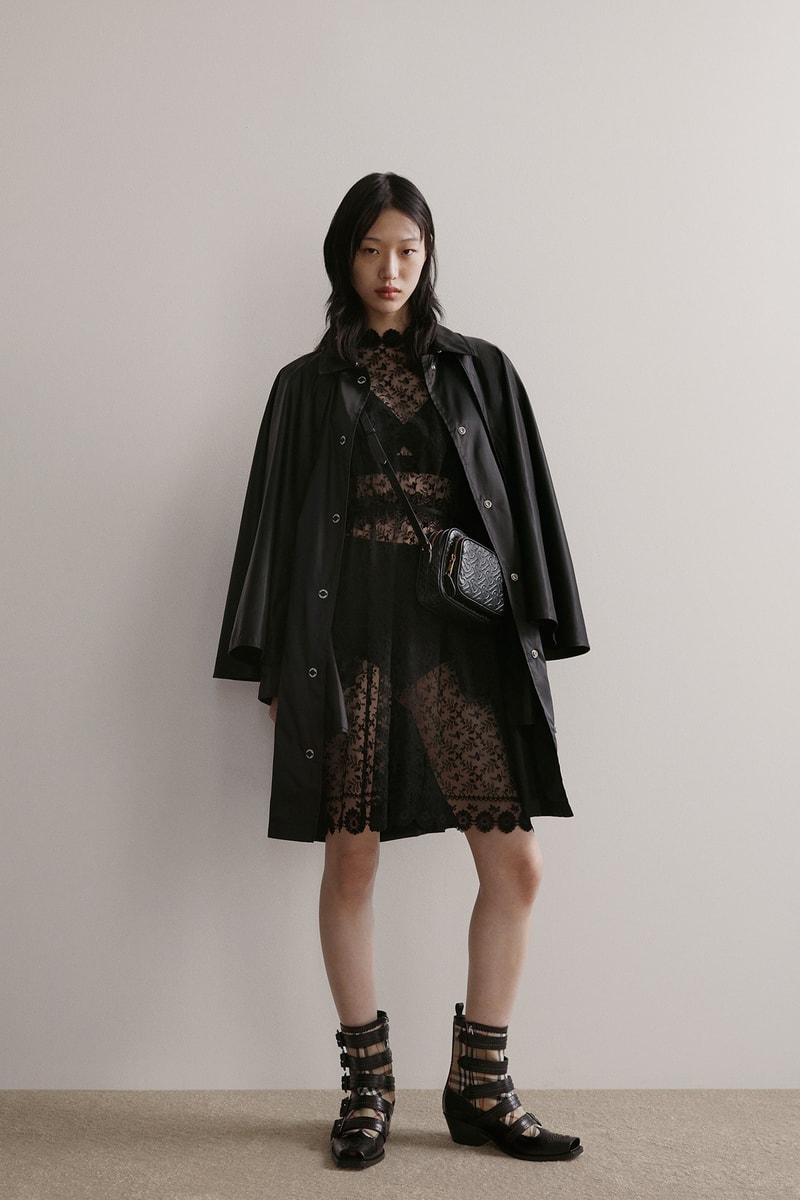 Burberry Riccardo Tisci Pre-Fall 2019 Collection Jacket Dress Black