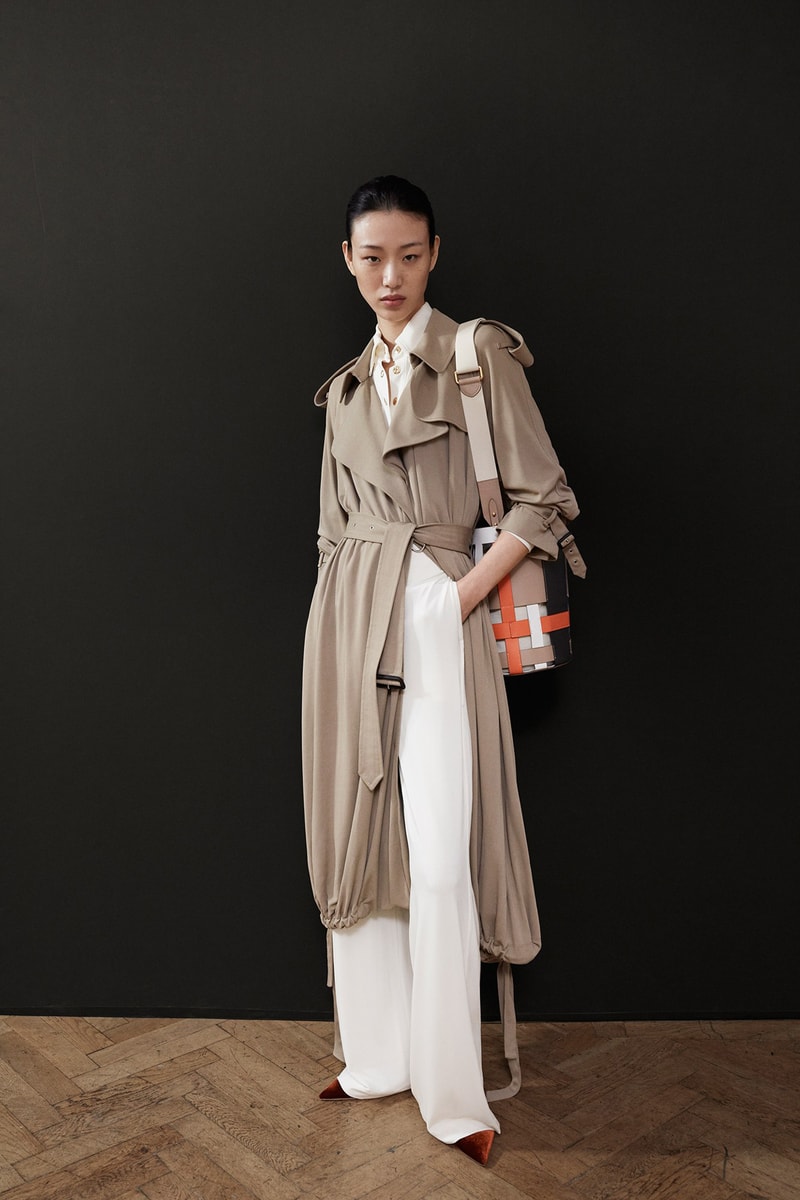 Burberry Riccardo Tisci Pre-Fall 2019 Collection Jacket Brown Trousers White
