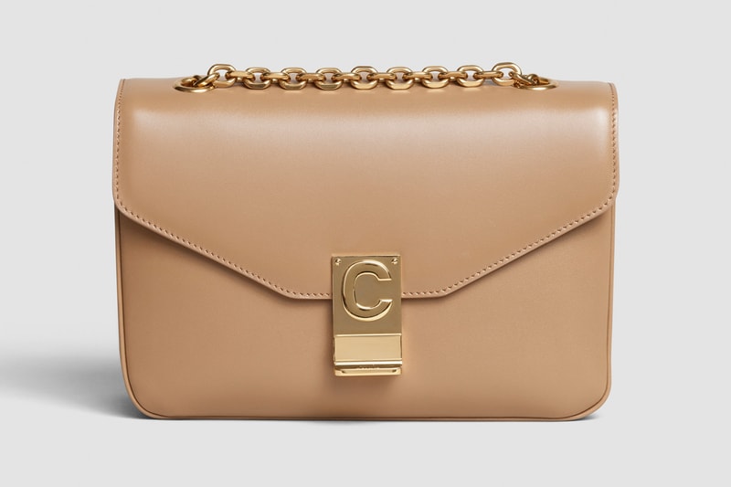 Celine Monogram C Leather Handbag Nude