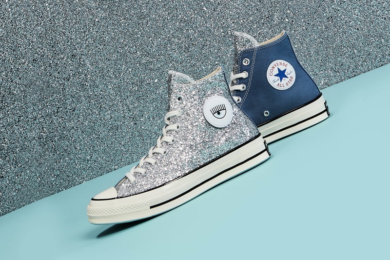 Chiara Ferragni x Converse Chuck Taylor All Star 70 Glitter Denim Blue Silver