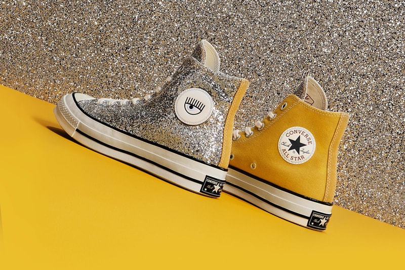 Chiara Ferragni x Converse Chuck Taylor All Star 70 Glitter Tan Silver