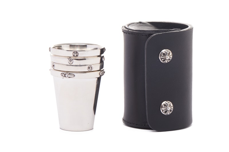 Chrome Hearts Holiday 2018 Collection Shot Glasses Silver Case Black