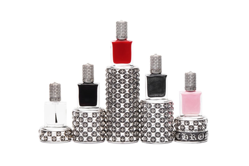 Chrome Hearts Holiday 2018 Collection Nail Polish Red Black Pink Silver