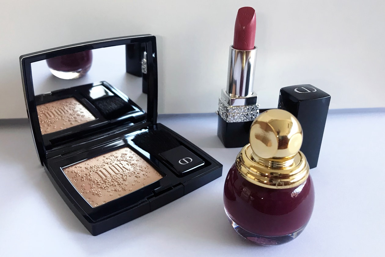 Dior Makeup Holiday Beauty Collection Review Lipstick Nail Polish Highlighter Blush 