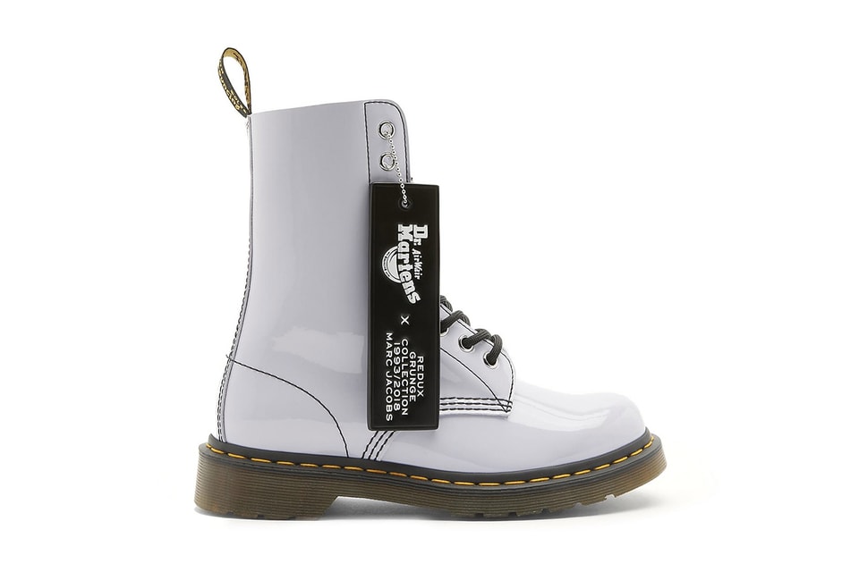 Dr. Martens x Marc Jacobs Redux Grunge Collection Leather Boots Lavender Women 6 Dr. Martens x Marc Jacobs Kiki Boots - Size 6 - Bright  main image 2