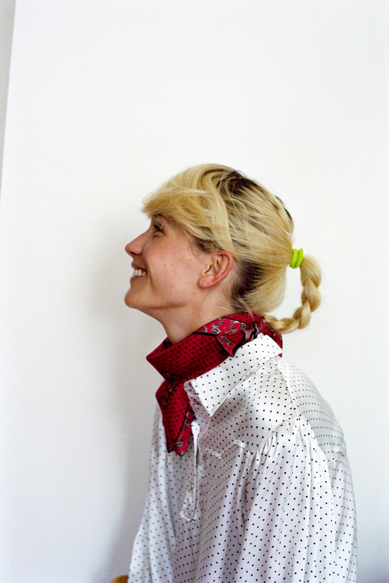 GANNI Pre-Spring 2019 Campaign Collared Shirt White