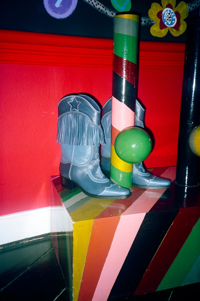 GANNI Pre-Spring 2019 Campaign Boots Blue