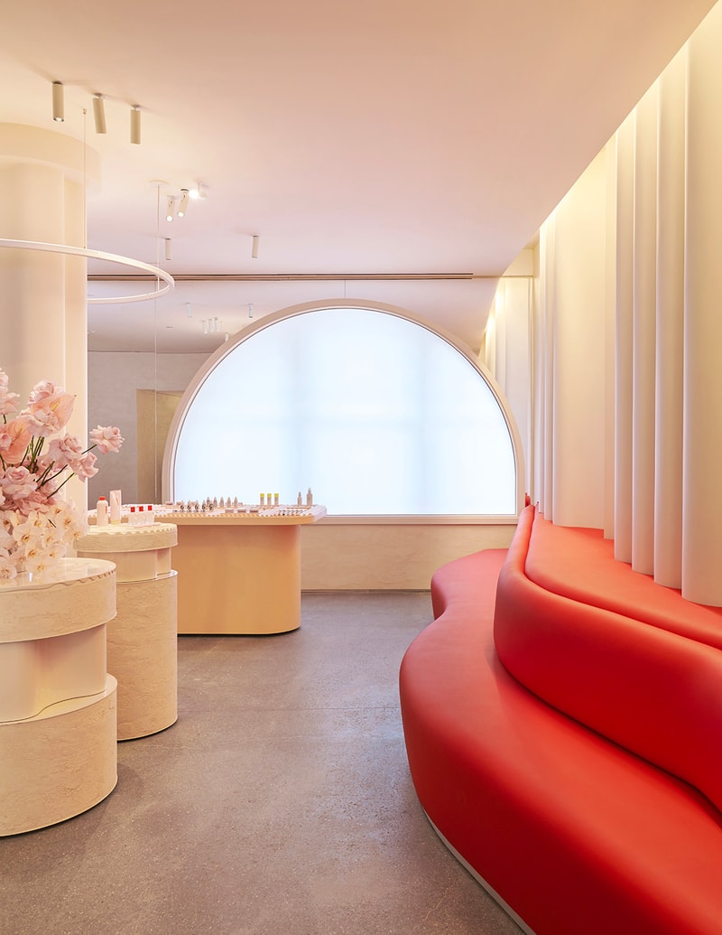 Glossier Flagship Store Shop Manhattan New York Emily Weiss 2018 November 8 123 Lafayette Street Makeup Skincare Beauty Cosmetics Pink
