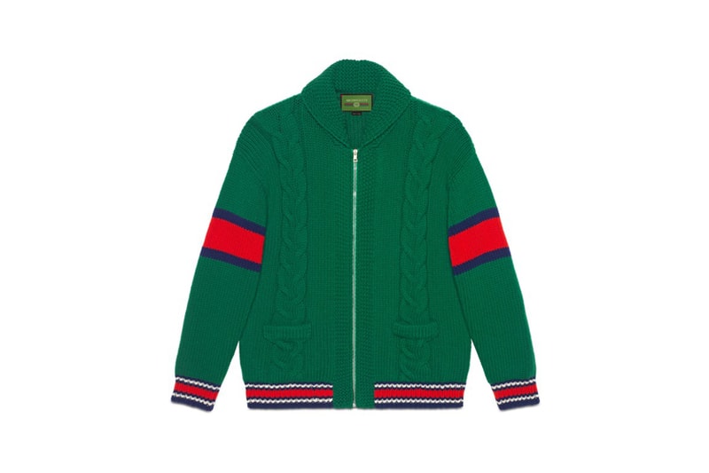 Gucci DIY Knitwear Unisex Wool Bomber Green