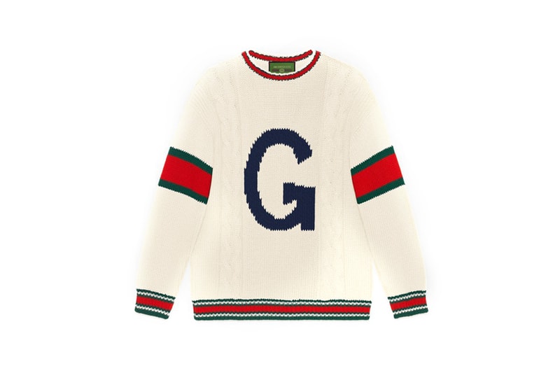 Gucci DIY Knitwear Unisex Wool Sweater White