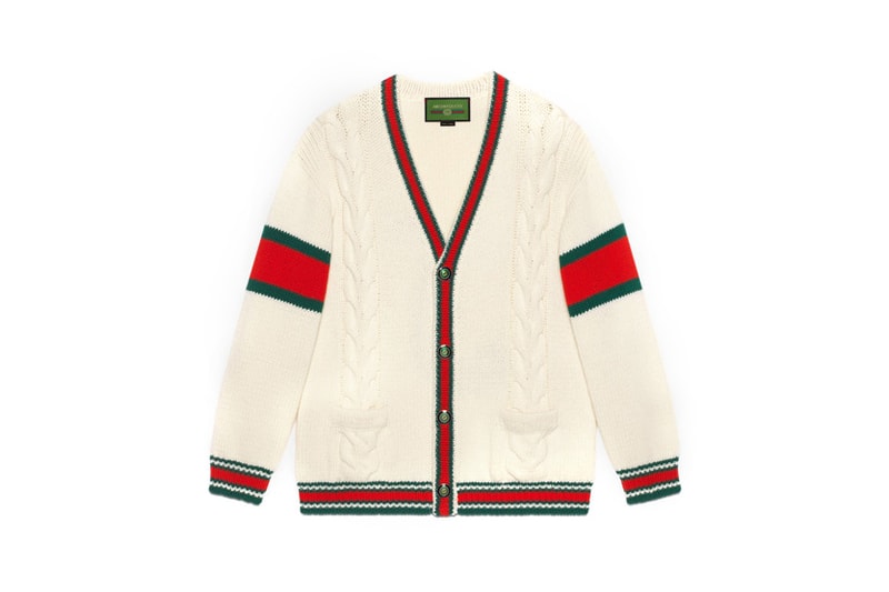 Gucci DIY Knitwear Unisex Wool Cardigan White