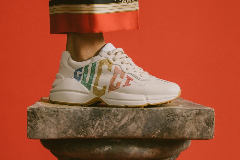 Gucci Continues to Bolster Its Rhyton and Flashtrek Silhouettes in Cruise 2019 Collection