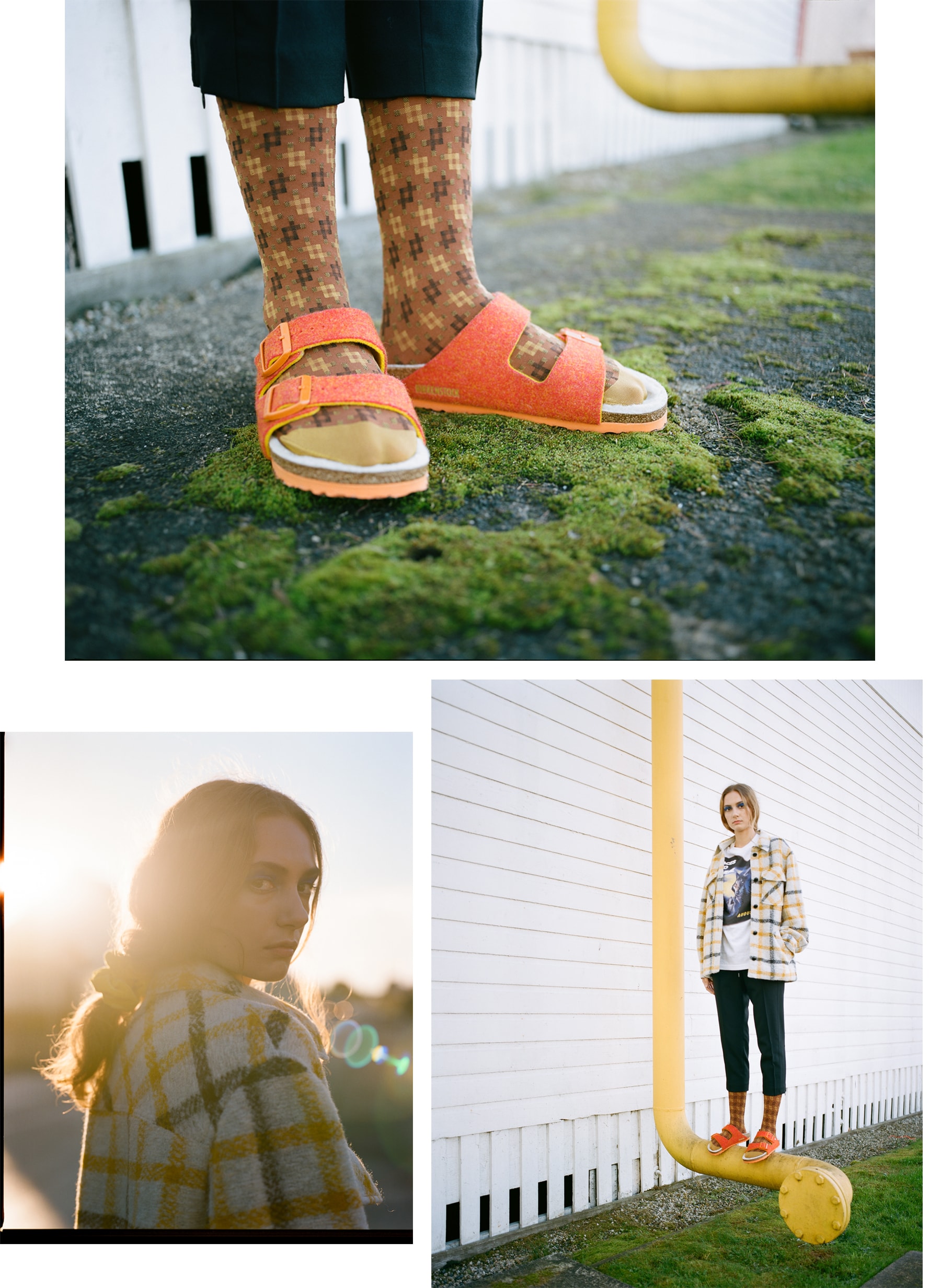 Birkenstock Rick Owens Sandals Spring Summer 2019 Victoria Beckham White Cashmere Sweater Kenzo Silver Puffer Jacket Metallic MM6 Maison Margiela Pants Black