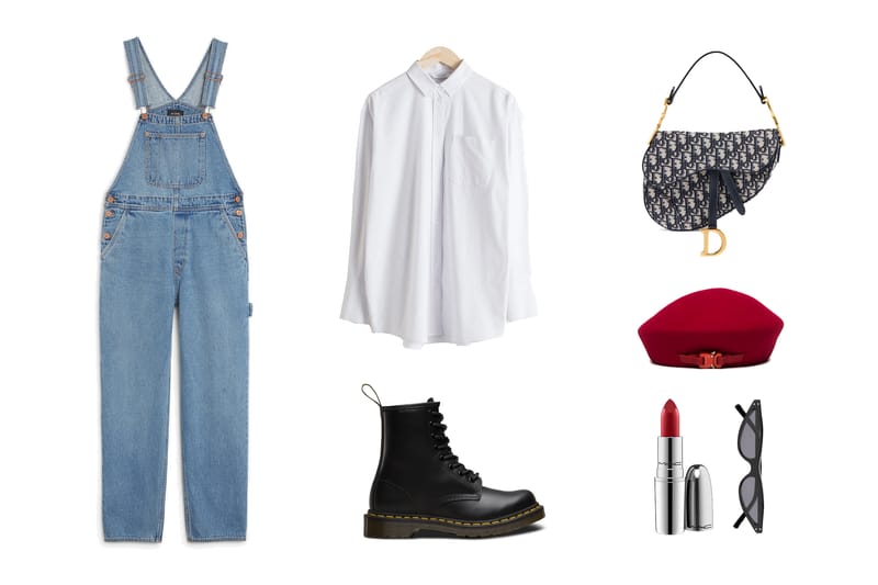 denim dungarees outfit