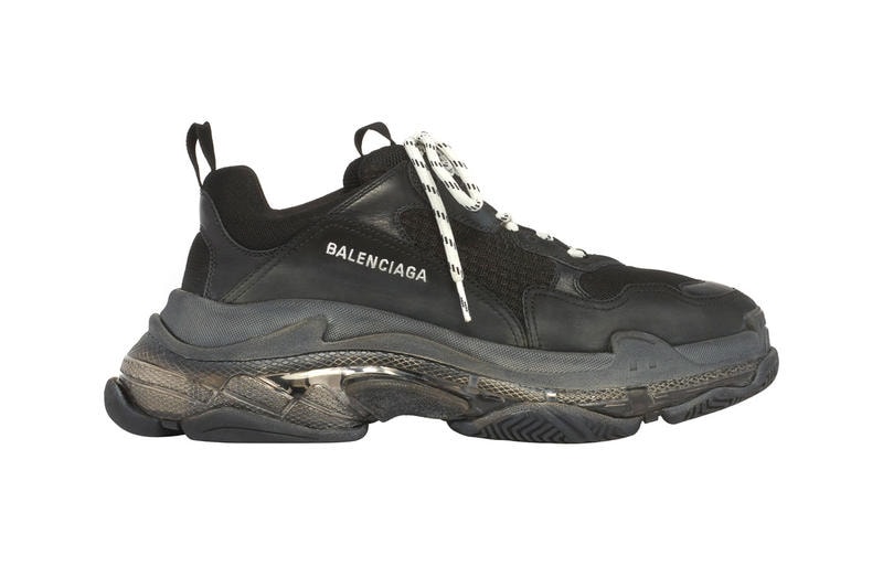 Balenciaga Triple S White Black Clear 