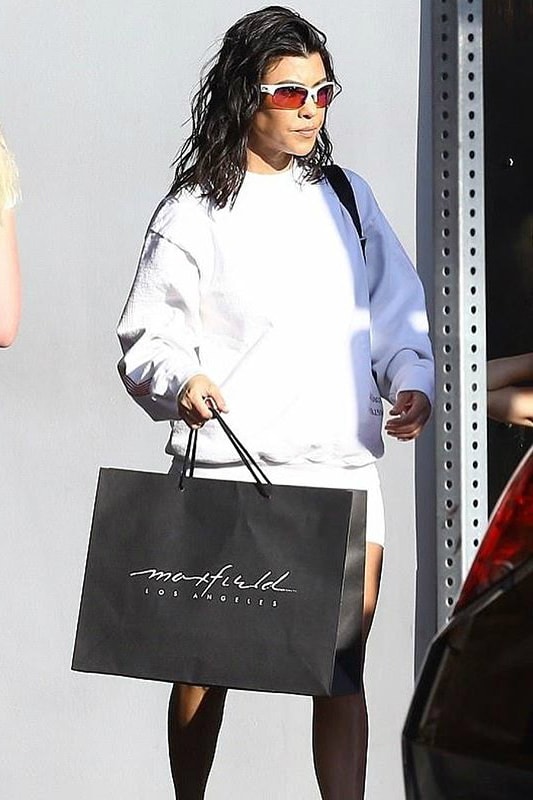 Kourtney Kardashian Shadow Hill Utopia Ski Crewneck White