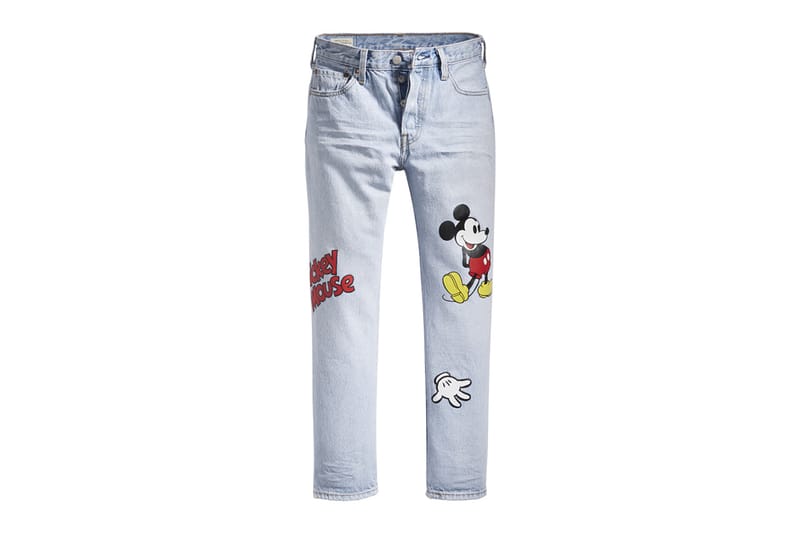 即決【新品】 LEVI\'S x Disney COLLECTION ★ MICKEY MOUSE PREMIUM 501 クロップドデニム (W25) ★ リーバイス ミッキーマウス 36200-0009 即決新品 LEVI'S x