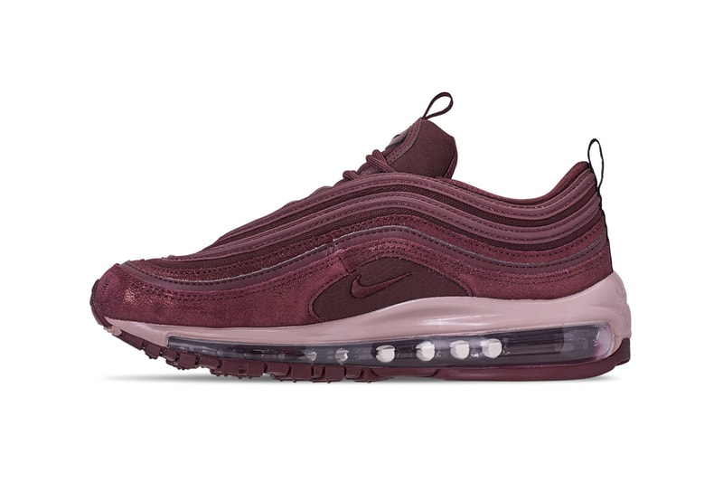 Nike Air Max 97 Burgundy Crush Particle Beige Metallic Women's Sneakers Trainers