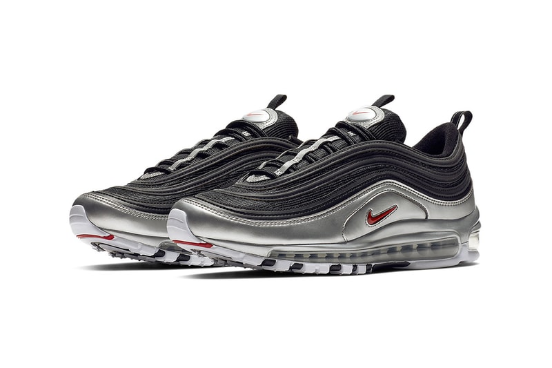Nike Air Max 97 "Metallic" Pack Silver Gold Black White Sneakers 