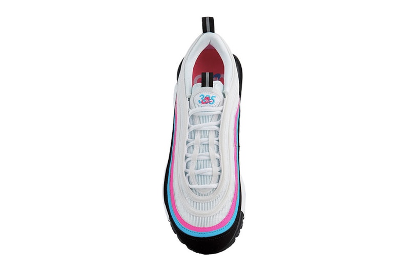Nike Air Max Plus 97 Miami Vice Color Palm Neon Sneaker Pattern Print Graphic