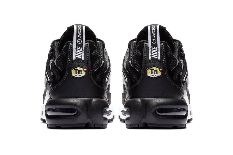 Nike Air Max Plus “Overbranding” Series Double Swoosh Black White Sneaker Shoe 