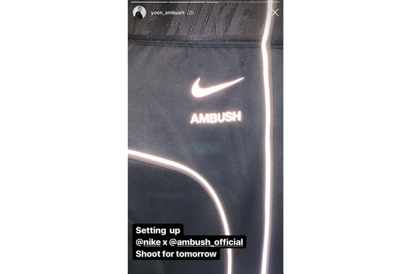 Nike AMBUSH Fur Jacket T Shirts Logo