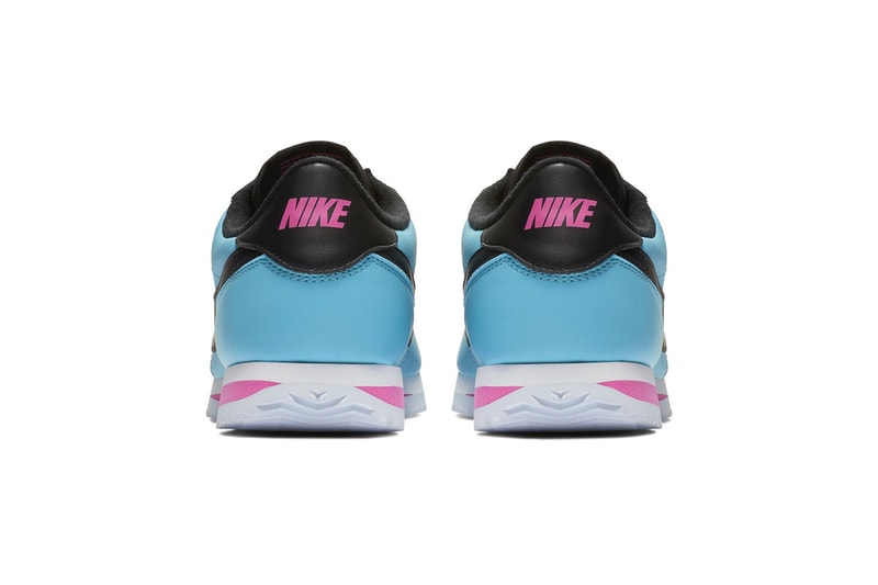 Nike Cortez Blue Gale/Laser Fuchsia White/Black Sneaker Blue Pink Shoe Footwear Fall Winter Trainer Crep