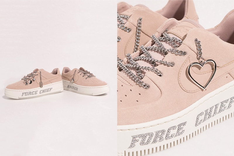 MISCHIEF x Nike Air Force 1 Sage Low Pink White