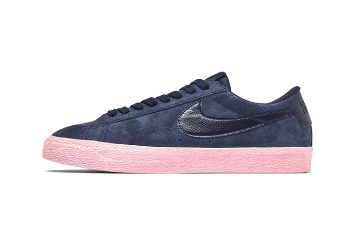 Nike's SB Blazer Low Appears In "Navy Blue" and Pastel Pink