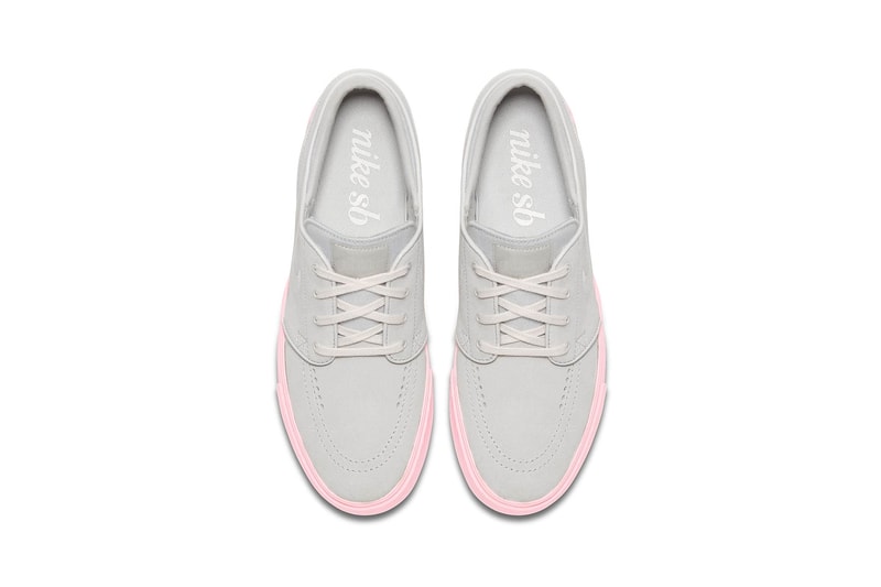 nike sb stefan janoski skate shoe sneaker vast grey bubblegum pink skateboarding