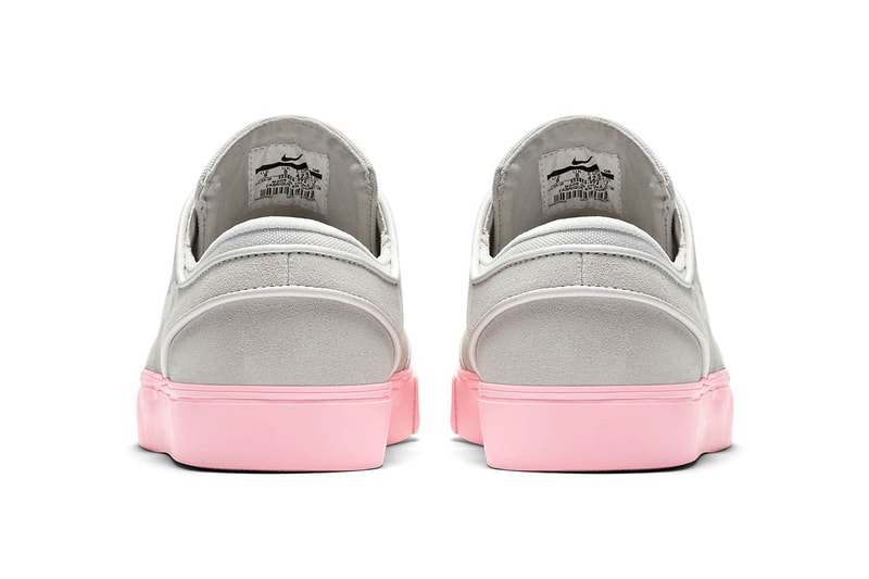 nike sb stefan janoski skate shoe sneaker vast grey bubblegum pink skateboarding