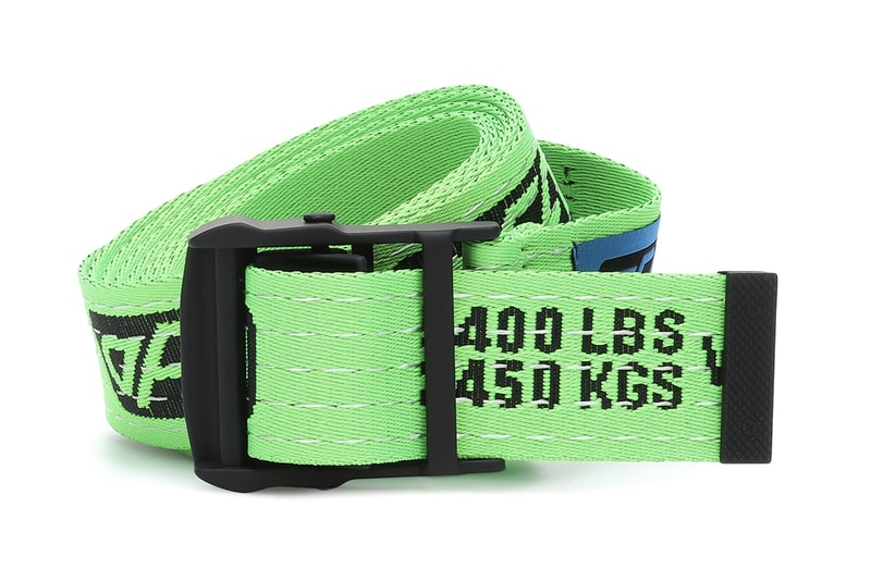 Off-White Neon Fluorescent Green Industrial Belt