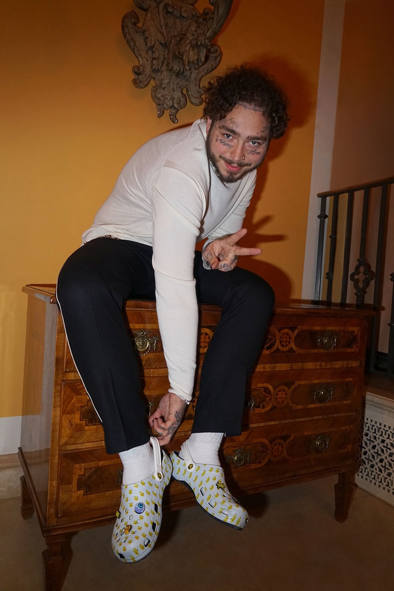 Crocs Post Malone Collaboration Release Shoe Sandal Rubber 