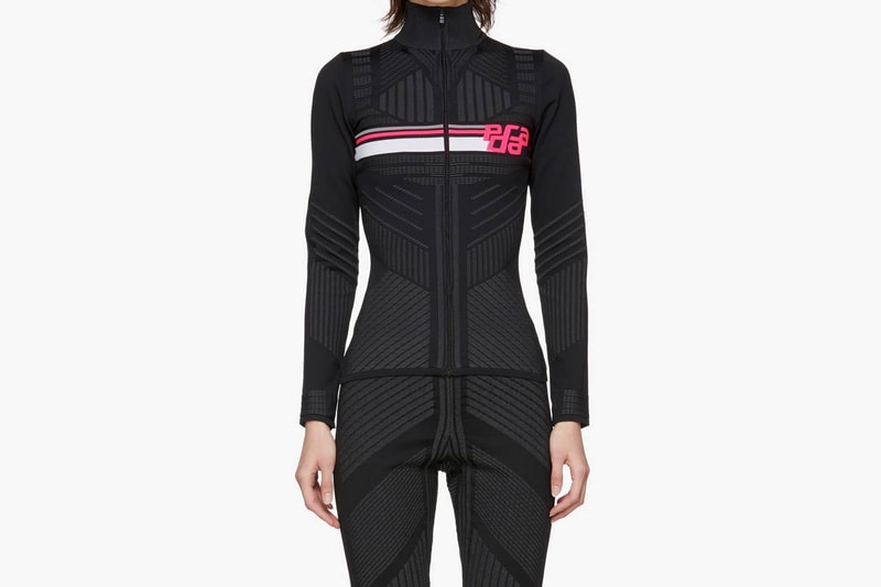 Prada Logo Zip-Up Cardigan Pants