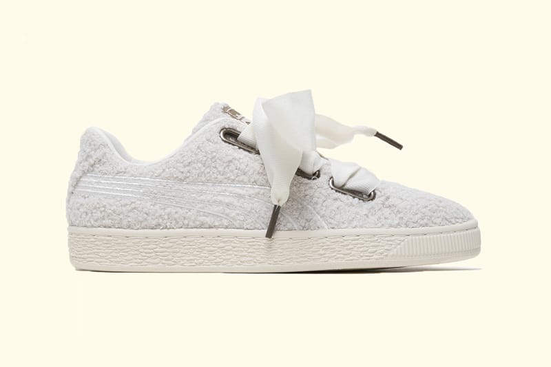 PUMA's Fuzzy Teddy Basket Heart Sneakers Are for All the Cozy Girls