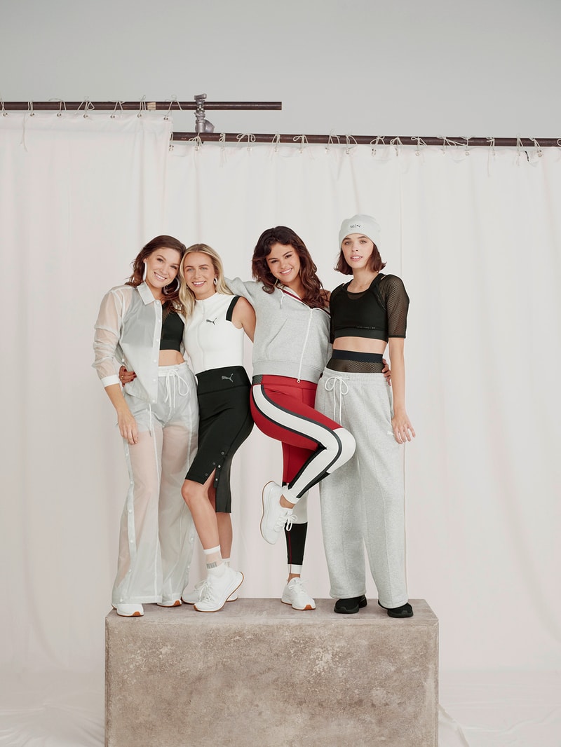 Selena Gomez PUMA Strong Girl Collaboration Campaign SG Runner Sneakers Sportswear Activewear Sports Defy Mid