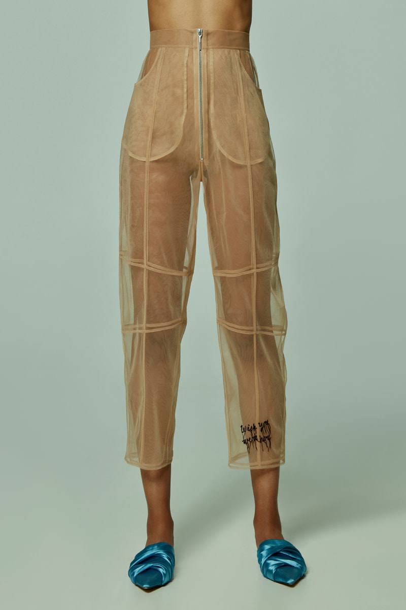 TATTOOSWEATERS Fall Winter 2018 Collection Lookbook Mesh Pants Tan