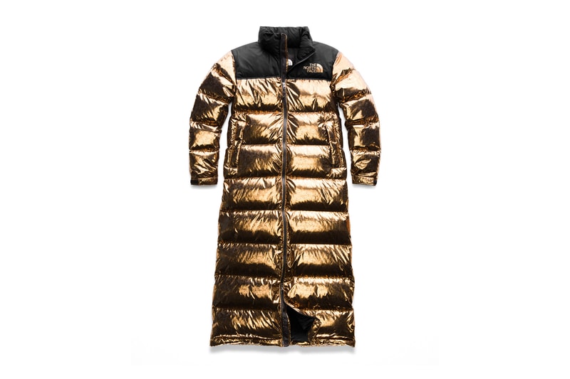 the north face copper metallic outerwear collection puffer jackets vests boots winter 2018
