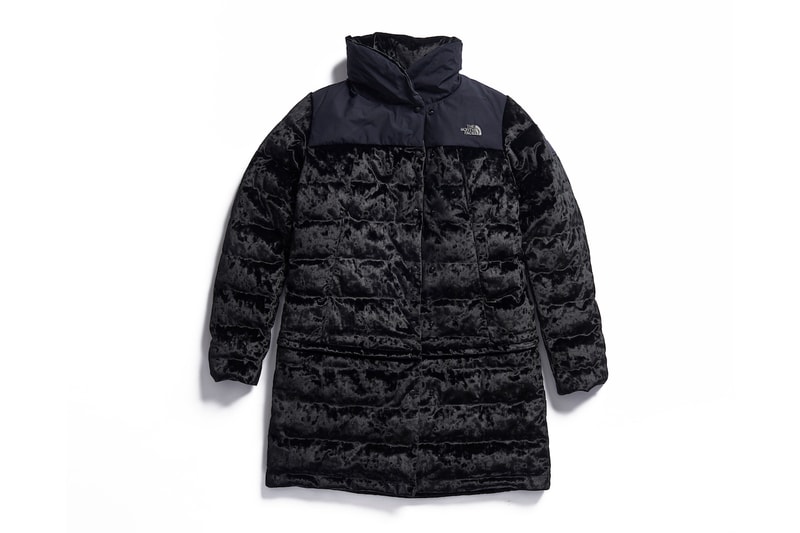 The North Face Black Series Velvet Collection Jacket Puffer Down Outerwear Satin Pink Red Blue White Black Grey Pants