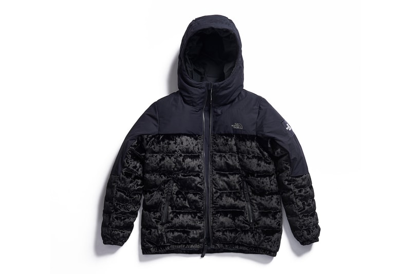The North Face Black Series Velvet Collection Jacket Puffer Down Outerwear Satin Pink Red Blue White Black Grey Pants