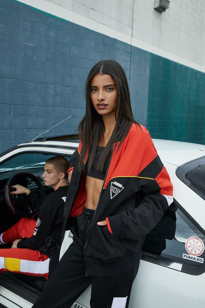 PUMA x XO Fall Winter 2018 Collection Drop 2 Track Pants Black Jacket Red