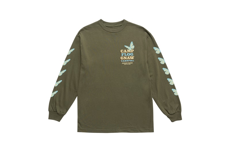 Tyler, The Creator Camp Flog Gnaw 2018 Merch Long Sleeve T-shirt Green