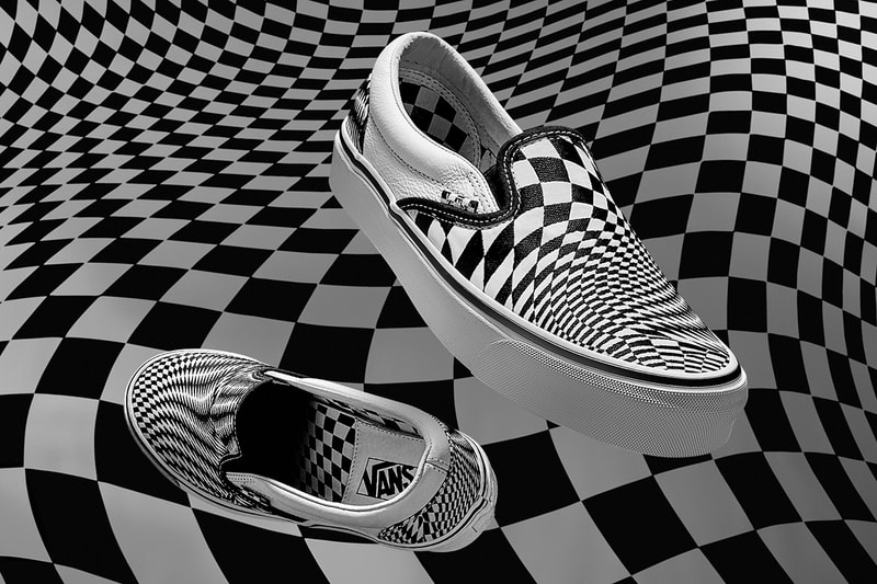 END Vans Vertigo Slip-On Old Skool Sneakers Collaboration Checkerboard Trainers