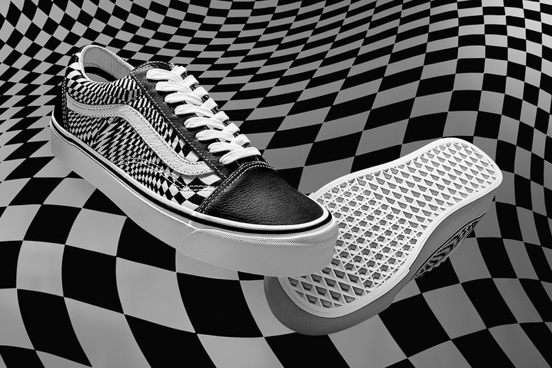 END Vans Vertigo Slip-On Old Skool Sneakers Collaboration Checkerboard Trainers