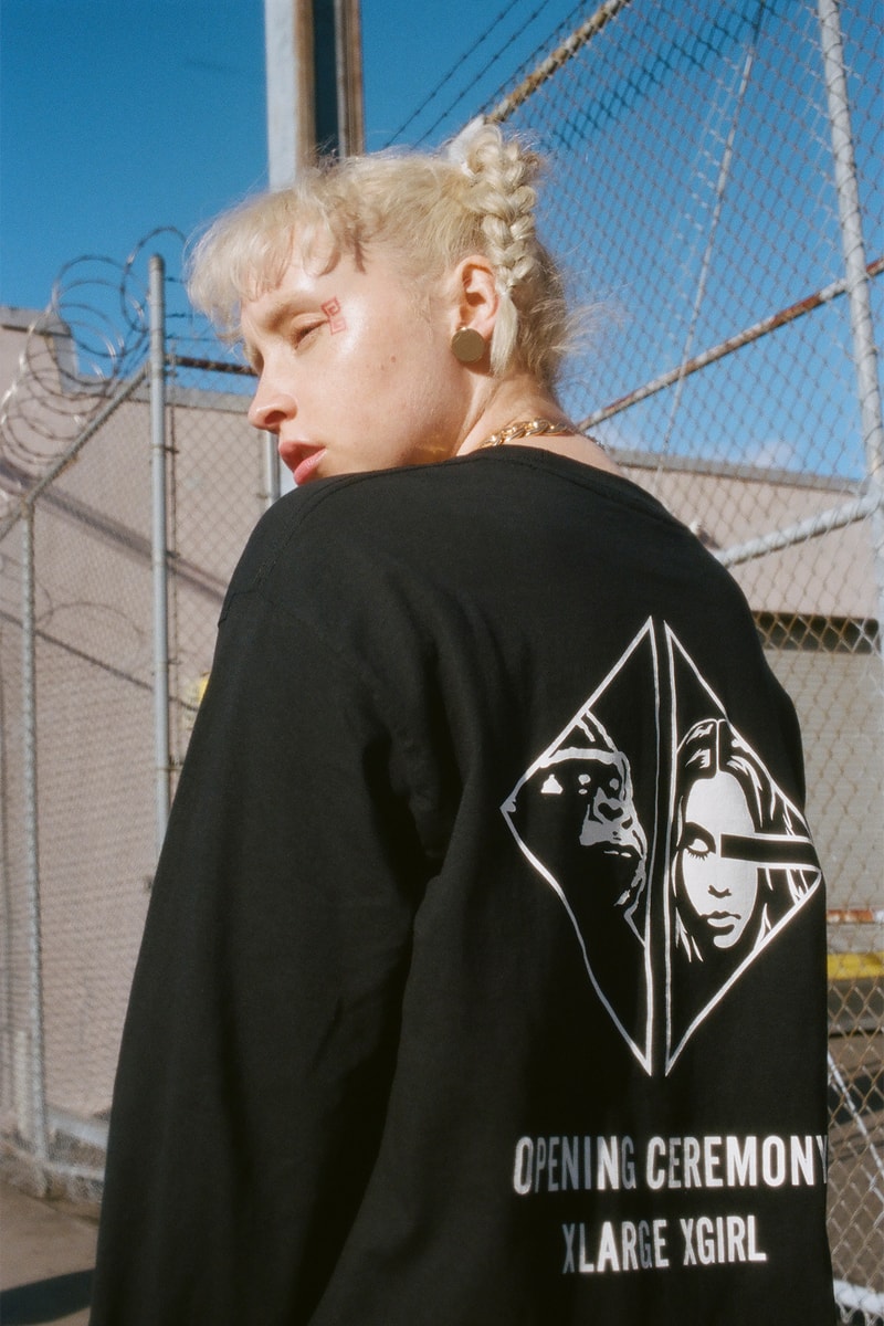 x-girl xlarge opening ceremony chinese new years collaboration puffer jacket anorak tracksuit