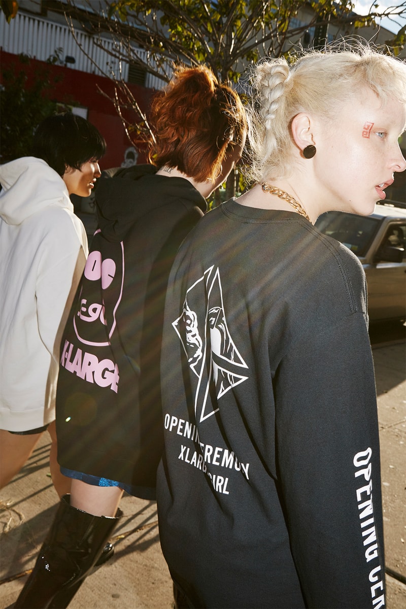 x-girl xlarge opening ceremony chinese new years collaboration puffer jacket anorak tracksuit
